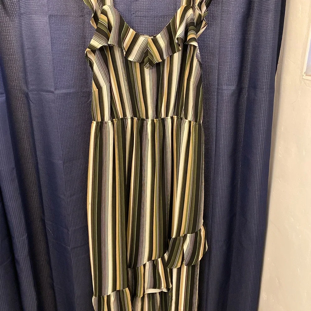 Striped Ruffle Dress - Picture 4 of 7